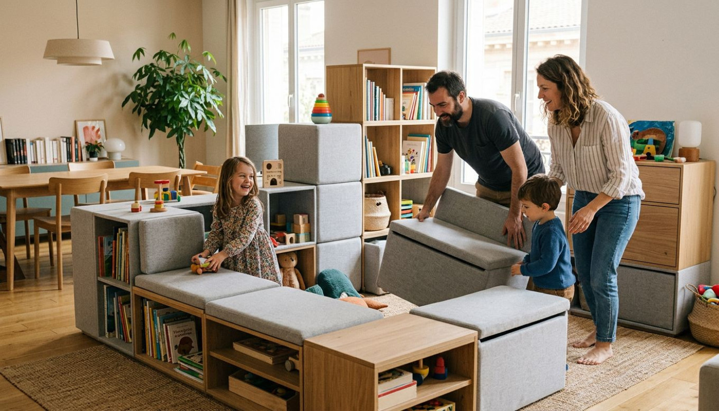 Mobilier modulable : la réponse à l’évolution des besoins familiaux ?